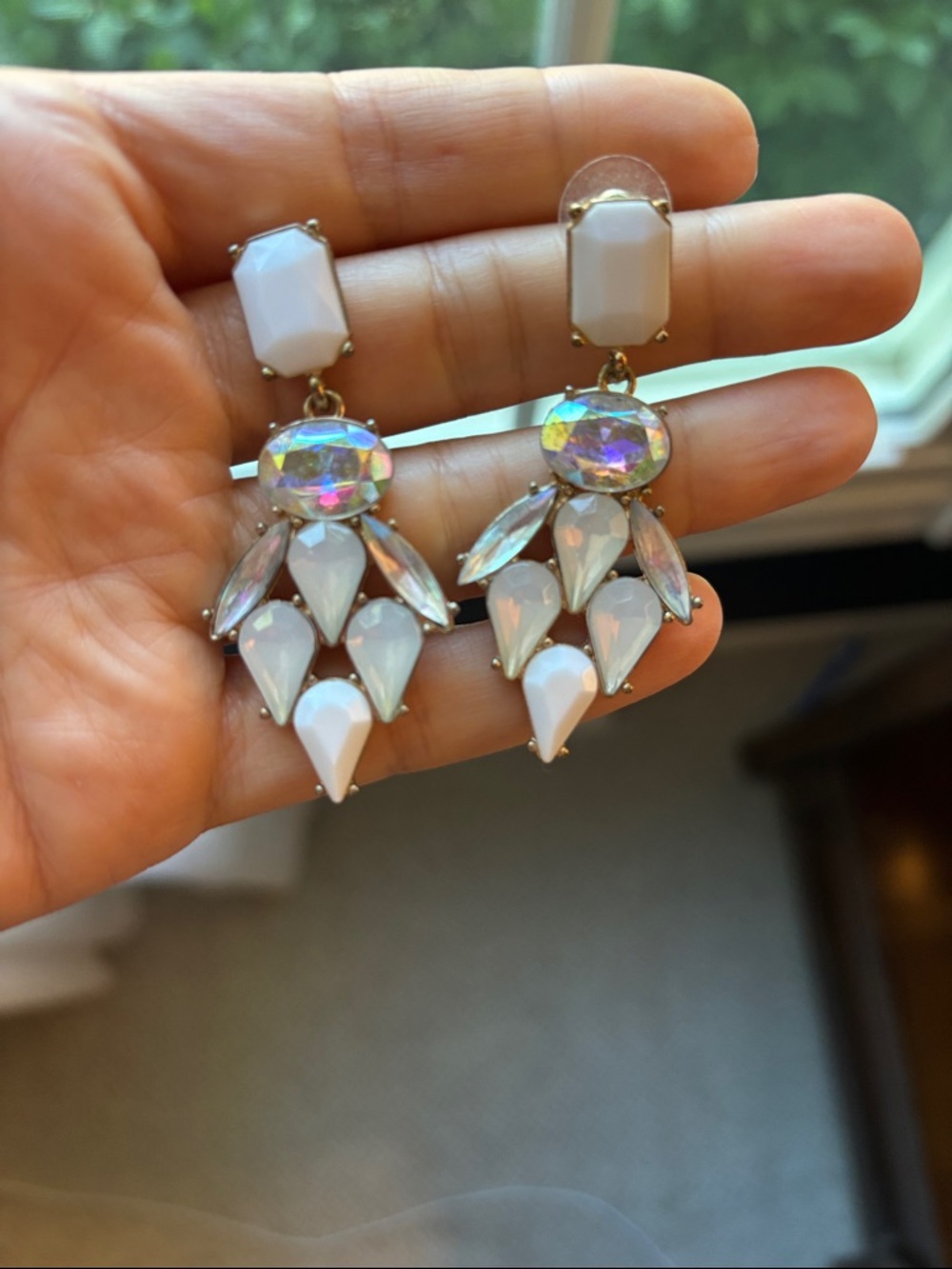 Beautiful white earrings